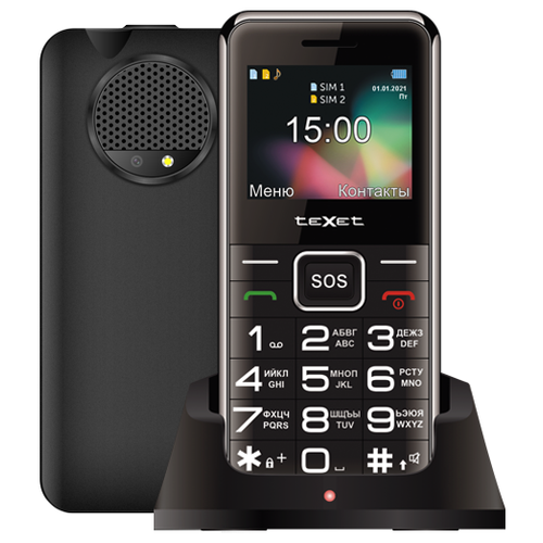 фото Телефон texet tm-b319, черный