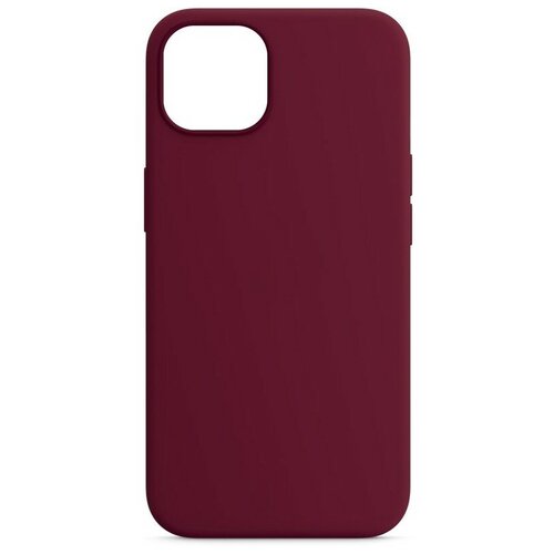 фото Чехол силиконовый mitrifon для iphone 13 (6.1") maroon бордовый №52