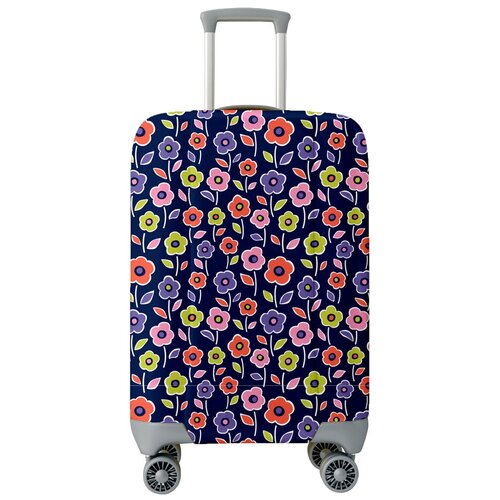 фото Чехол для чемодана marengo textile простые цветы m, мультиколор