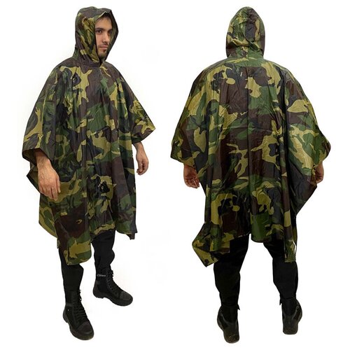 фото Тм вз армейский дождевик woodland camo