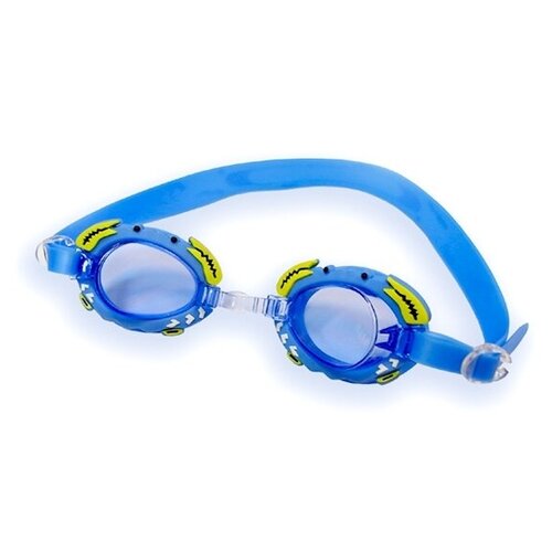 фото Очки плавательные larsen dr30 "крабик" (силикон), синий