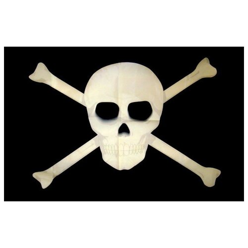 фото Без тм пиратский флаг "череп и кости" (135 х 90 см)