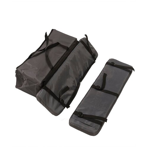 фото Комплект мягких накладок на сиденье с сумкой ковчег серый 85см 1+1 с сумкой