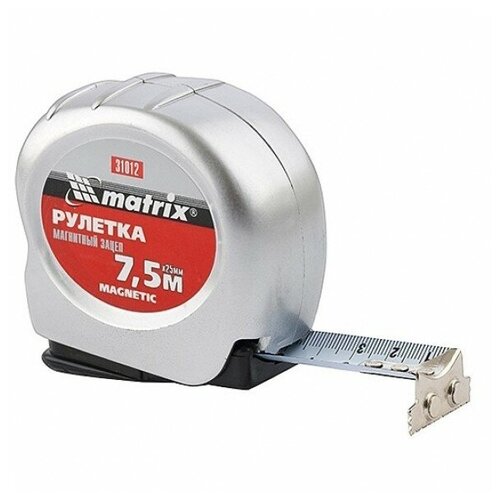 фото Рулетка magnetic, 7,5 м х 25 мм, магнитный зацеп// matrix matrix 31012