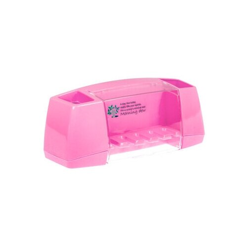 фото Подставка для зубных щеток и пасты st sm- mj001/pk цвет розовый santrade