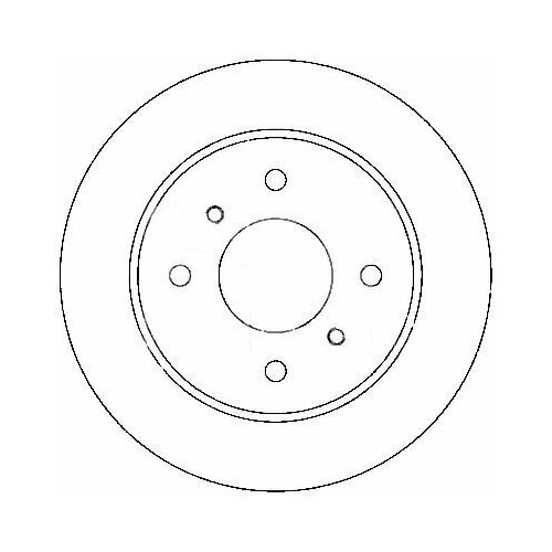 фото Диск тормозной nissan almera (n16) 00-/primera (p10/p11) 90-02 задний nk 202229