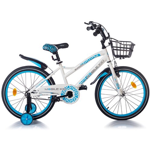 фото Велосипед детский двухколёсный slender 20 white blue mobile kid
