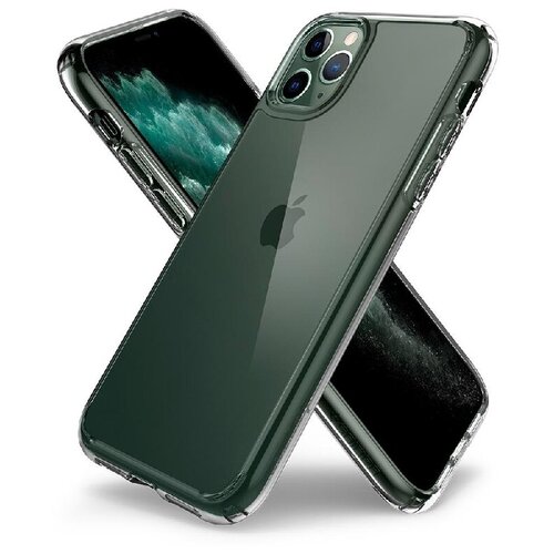 фото Гибридный чехол spigen для iphone 11 pro - ultra hybrid - кристально прозрачный - 077cs27233