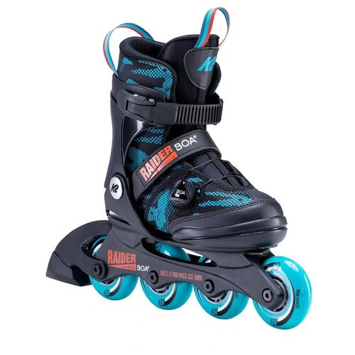 фото Детские ролики k2 raider boa - 2021 black/blue р.29-34