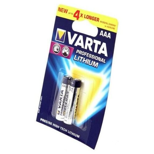 Фото - Батарейки Varta FR03 Professional Lithium 6103 BL2 разветвитель rexant 05 6103 серебристый
