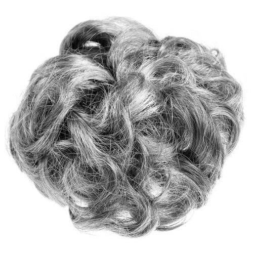 фото My beauty hair / шиньон-резинка из искусственных волос 7 см серый