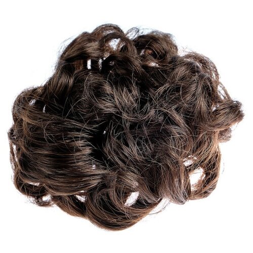 фото My beauty hair / шиньон-резинка из искусственных волос 7 см темно-коричневый