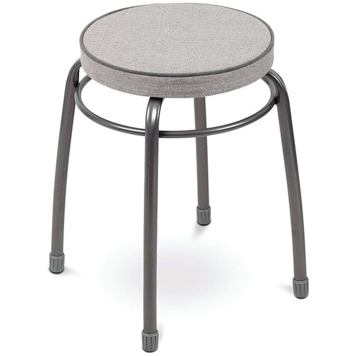 фото Табурет "фабрик 4" мягкое круглое сиденье ткань 32 см (1/5) серый тф04 "ника nika
