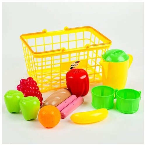 фото Набор «корзина малая с посудой и продуктами», микс orion toys