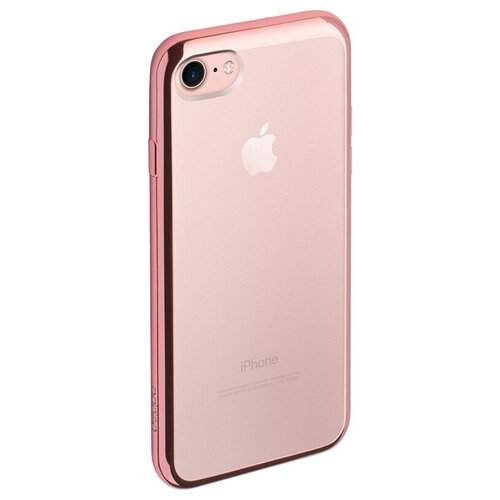 фото Чехол-накладка deppa gel plus case для apple iphone 7/iphone 8 розовое золото