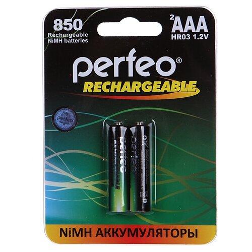 фото Аккумулятор aaa - perfeo 850mah (2 штуки) pf aaa850/2bl pl