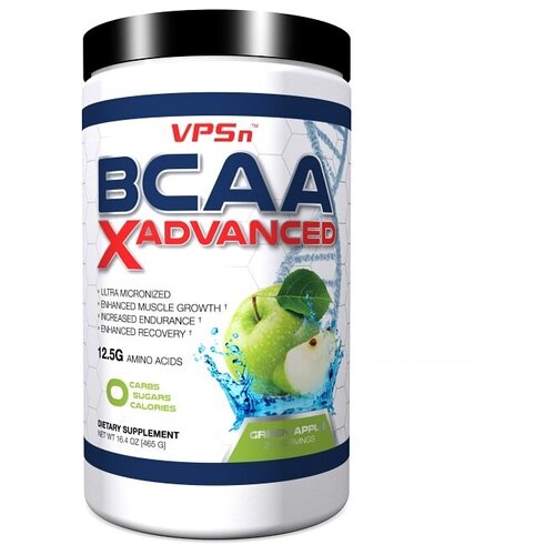 фото Bcaa vps bcaa xadvanced, зеленое яблоко, 465 гр.