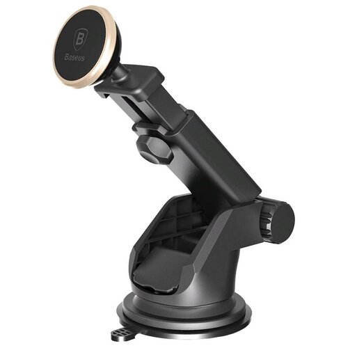 фото Магнитный держатель baseus solid series telescopic magnetic car mount черный/серебристый