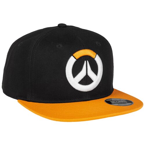 фото Бейсболка gaya overwatch baseball cap logo snapback размер one size, черный/оранжевый