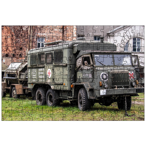 фото Магнитный пазл 27x18см."машина, транспортное средство, колеса" на холодильник lotsprints