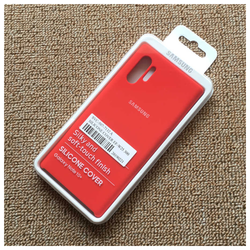 фото Накладка силикон silicone cover для galaxy note 10+ /note 10+ 5g red no name