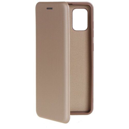 фото Чехол krutoff для samsung a31 soft book gold 10532