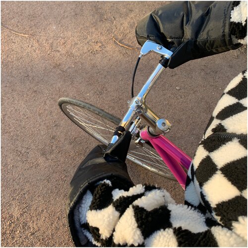 фото Муфты варежки на руль мотоцикла , велосипеда , самоката , снегохода made