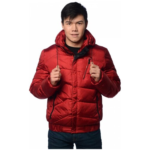 фото Зимняя куртка мужская malidinu 15216 размер 46, бордовый