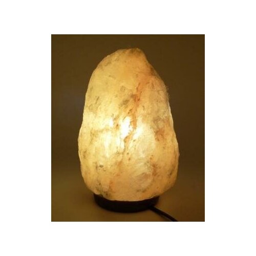 фото Лампа солевая скала eco wonder life на деревянной подставке 2-3 кг уандер лайф