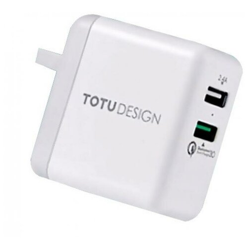 фото Сетевое зарядное устройство totu design adapter super series (ac25) qc3.0, 2 х usb