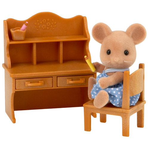 фото Игровой набор sylvanian families дочка мышонок и школьная парта 5142