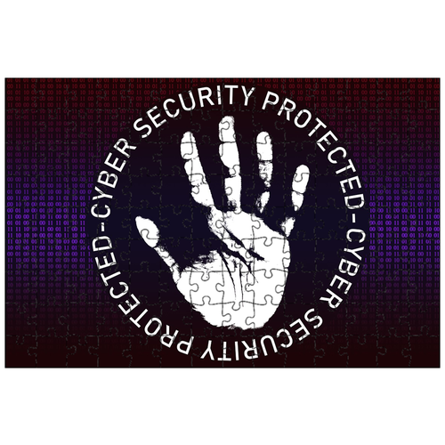 фото Магнитный пазл 27x18см."кибер, безопасность, защита" на холодильник lotsprints