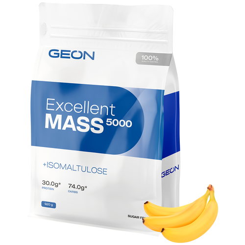 фото Гейнер geon excellent mass 5000, 920 г, тропик-банан