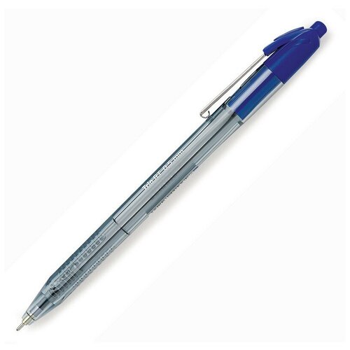 фото Ручка шариковая автоматическая attache glide trio 0,7мм син, масл, треуг 6 штук