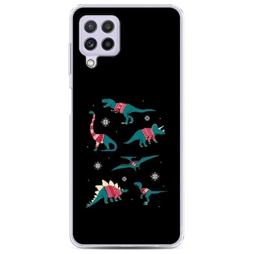 фото Силиконовый чехол "динозавры в свитерах" на samsung galaxy a22 / самсунг галакси a22 case place
