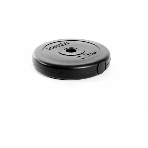 фото Диск пластиковый basefit bb-203 2.5kg d=26mm black ут-00019754