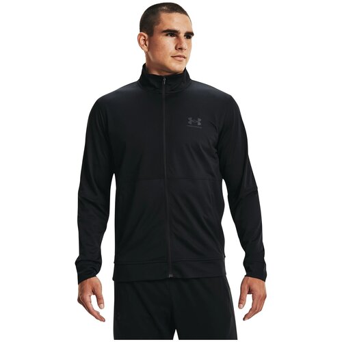 фото Лонгслив under armour pique track jacket черный md 1366202-001