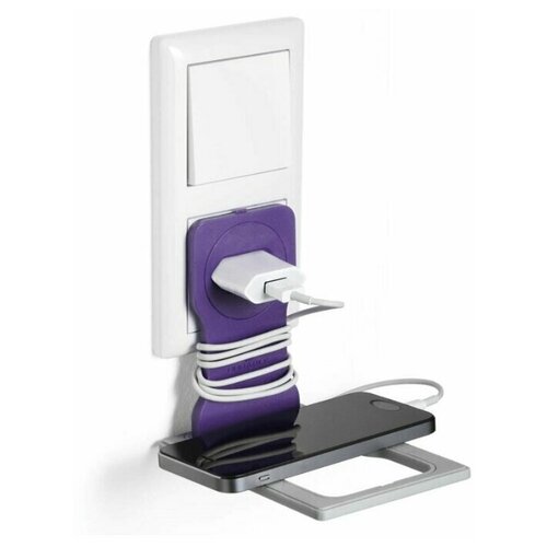 фото Держатель - подставка для зарядки телефона durable varicolor® phone holder, фиолетовый