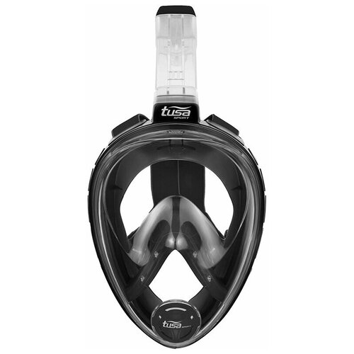 фото Полнолицевая маска для плавания и снорклинга tusa sport um8001 bк, р. l/xl, черный силикон