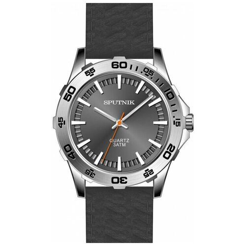 фото Мужские наручные часы спутник м-858431 н-1 (серый)кож. рем