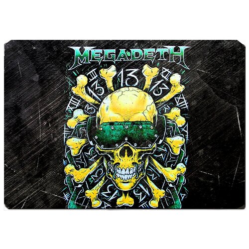 фото Игровой коврик для мыши megadeth череп в очках drabs