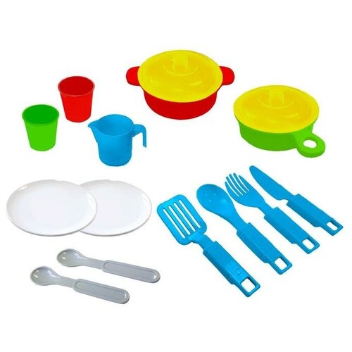 фото Green plast набор посуды, 15 предметов