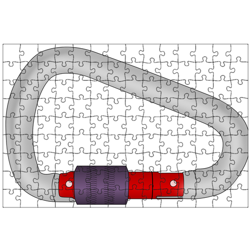 фото Магнитный пазл 27x18см."карабин, винт, альпинизм" на холодильник lotsprints
