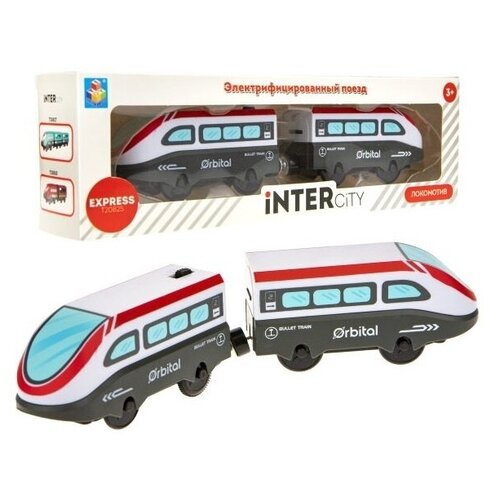 фото Игровой набор 1toy т20825 intercity express cкорый электропоезд локомотив