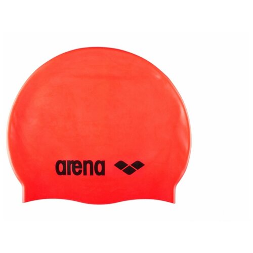 фото Шапочка для плавания arena classic silicone(оранжевый)
