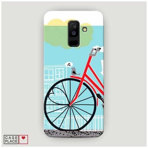 фото Чехол пластиковый samsung galaxy a6 plus хобби велосипед 9 case place