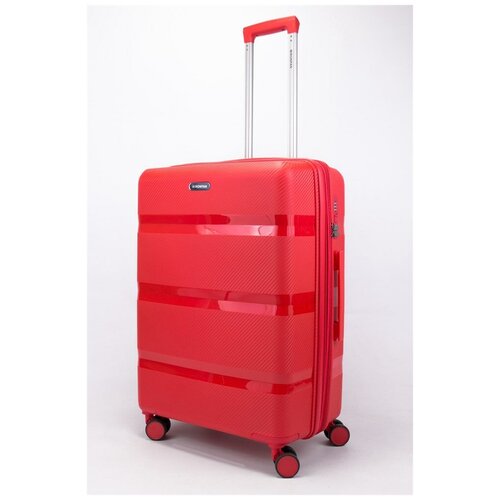 фото Mironpan чемодан средний pp (3 гориз. полосы) с расширением красный m+ средний красный sweetbags