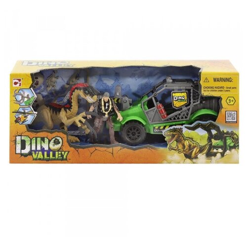 фото Игровой набор «охотник на динозавра на джипе» dino valley, chap mei