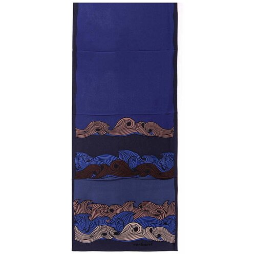 фото Синий женский шарф с волнами cacharel 10638