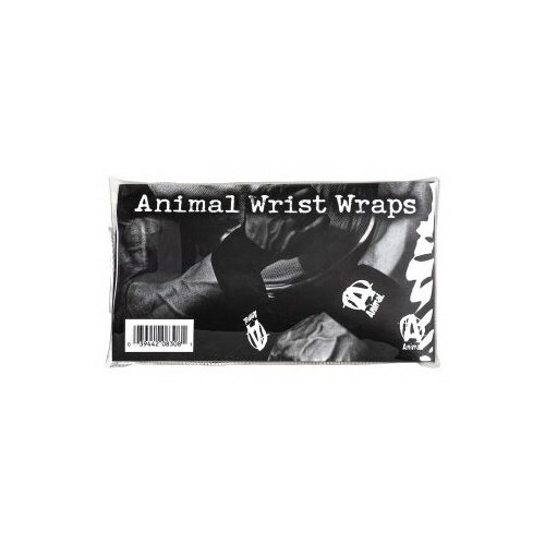фото Universal nutrition суппорт для запястья animal wrist wraps, 1 пара, черный
